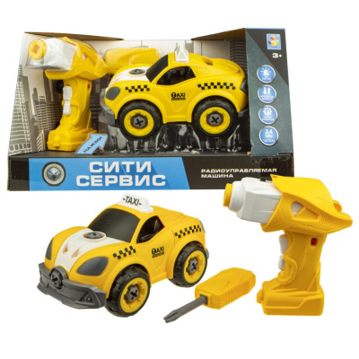 Машинка Такси на радиоуправлении 1toy Сити сервис Т16966